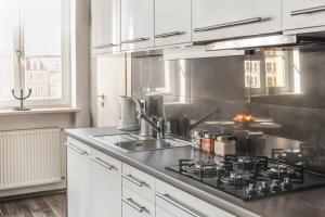 Kuchyňa alebo kuchynka v ubytovaní Stylowy apartament w najlepszej lokalizacji