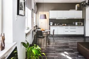 Kuchyňa alebo kuchynka v ubytovaní Stylowy apartament w najlepszej lokalizacji