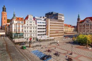 Výhľad na mesto Vroclav alebo výhľad na mesto priamo z apartmánu