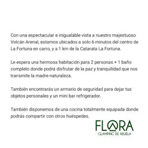 Fotografie z fotogalerie ubytování Flora Glamping de Abuela v destinaci Fortuna