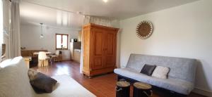 Χώρος καθιστικού στο BR-Ferienwohnung Brombachtal