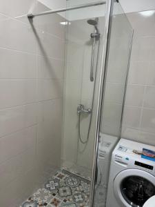 Koupelna v ubytování Apartman Mia