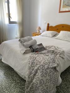 Postel nebo postele na pokoji v ubytování Apartamento con Feng Shui
