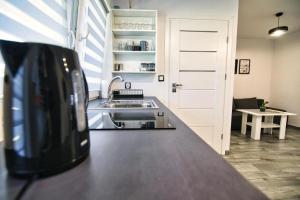 Kuchyňa alebo kuchynka v ubytovaní Apartamenty Izabell by Housine