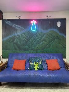 Postel nebo postele na pokoji v ubytování Puerta Azul