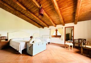 a man laying on a bed in a bedroom at Casa Paloma Private Villa in Cicerale +12 photos