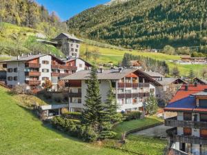 an aerial view of a resort in the mountains at Apartment Weisswand in Colle Isarco