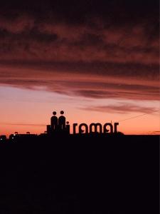 Solopgangen eller solnedgangen set fra feriehuset