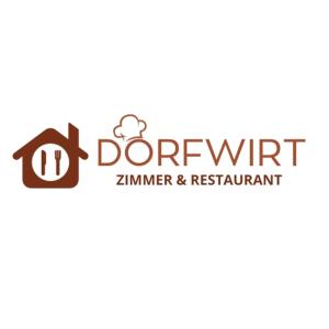 un logotipo para un cineasta y un restaurante en Dorfwirt en Mils bei Imst
