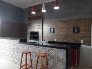 Kuchyň nebo kuchyňský kout v ubytování Recanto Vida Boa