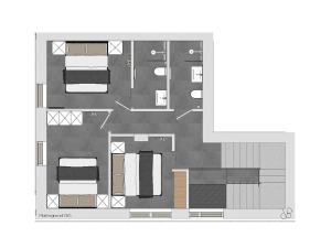 Plan piętra w obiekcie Wanderlust Mountain Chalet
