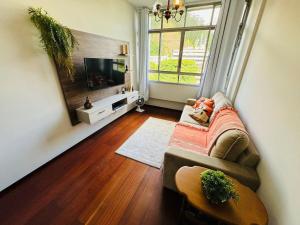 Μια τηλεόραση ή/και κέντρο ψυχαγωγίας στο Apartamento na General Osório