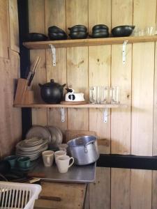 Dapur atau dapur kecil di Posada Turistica Los Joseph