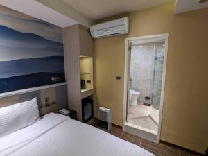 Koupelna v ubytování Macchi Hotel - Taipei