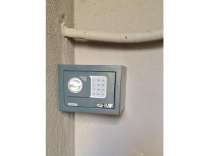 an electrical outlet on the side of a building at in Schambach Comfortable holiday residence in Eichstetten