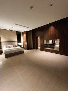 Dapur atau dapur kecil di Azar hotel