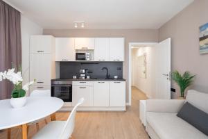 Kuchyň nebo kuchyňský kout v ubytování Kovač Family Suites