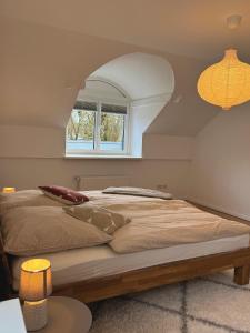 Ліжко або ліжка в номері Ferienwohnung Lieserpfad