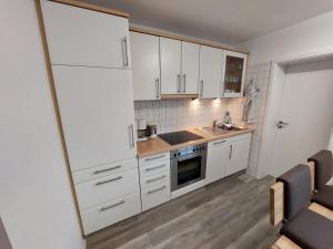Dapur atau dapur kecil di Ferienwohnung Leute +30 gambar