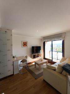 Μια τηλεόραση ή/και κέντρο ψυχαγωγίας στο Apartamento Calest en Poio-Pontevedra