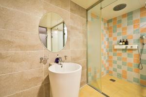 Koupelna v ubytování Seomyeon IB Hotel
