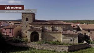 an old stone house in a medieval town at LA POSADA DEL HORNO in Valdecuenca