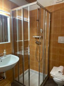 Koupelna v ubytování Corte Monticello + 47 fotografií