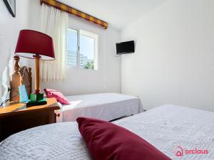 Postel nebo postele na pokoji v ubytování Azul Turquesa