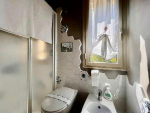 Koupelna v ubytování Marilena