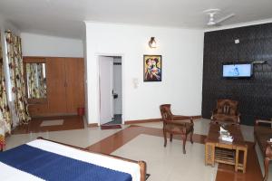 Χώρος καθιστικού στο Sahil Motel