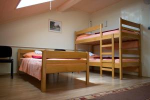 Katil dua tingkat atau katil-katil dua tingkat dalam bilik di Hostel Kumrovec - Bed & Breakfast