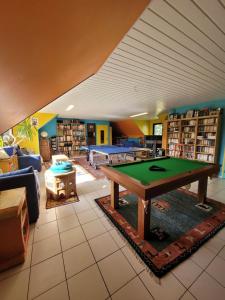 Biliár nebo kulečník v ubytování Le Domaine des Sources
