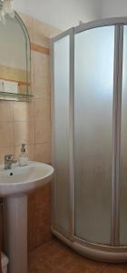 Koupelna v ubytování Amalia Studios