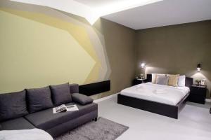 Posteľ alebo postele v izbe v ubytovaní Cute, new and stylish apartment in the center