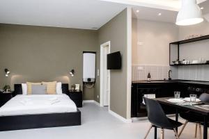 Posteľ alebo postele v izbe v ubytovaní Cute, new and stylish apartment in the center