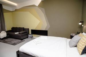 Posteľ alebo postele v izbe v ubytovaní Cute, new and stylish apartment in the center