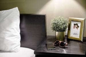Posteľ alebo postele v izbe v ubytovaní Cute, new and stylish apartment in the center