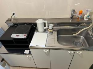 Η κουζίνα ή μικρή κουζίνα στο 京墅-葉　Kyosho Leaf +10 φωτογραφίες