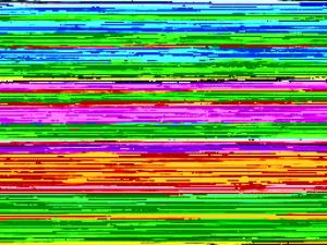 une fermeture d'un écran d'ordinateur aux couleurs arc-en-ciel dans l'établissement Apartment Mariandl am Meer-4 by Interhome, à Binz