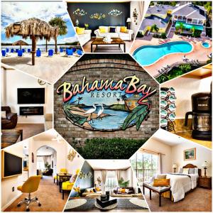 a collage of pictures of a hotel with a resort at Disney Area - Deluxe Condo at Bahama Bay Resort in Kissimmee