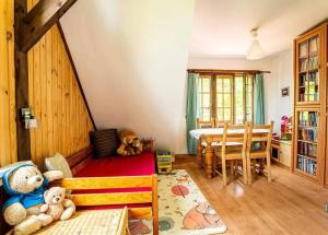 Posezení v ubytování Kuleszówka Domek na Kaszubach z Balią Ogrodową