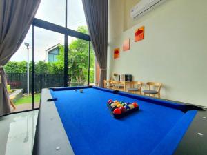 Biliár nebo kulečník v ubytování Starry Night Pool Villa Khaoyai