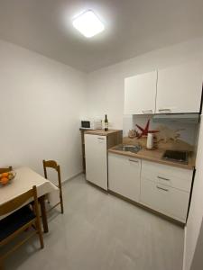 Kuchyň nebo kuchyňský kout v ubytování Apartmani Radosav