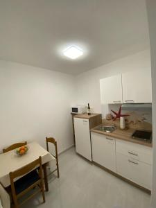 Kuchyň nebo kuchyňský kout v ubytování Apartmani Radosav