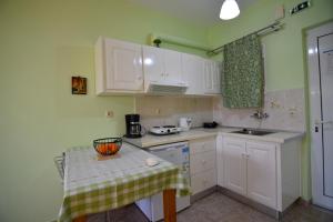 Η κουζίνα ή μικρή κουζίνα στο Elena Apartments stoypa