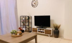 A television and/or entertainment centre at ''Korifo apartment'' at Benitses