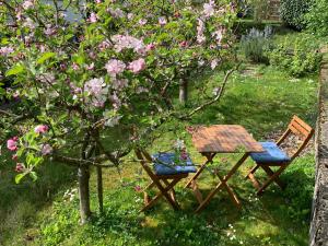 Zahrada ubytování B&B Biel-Brügg