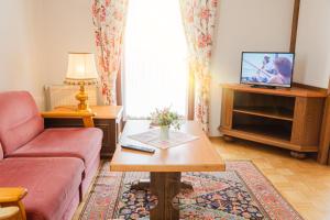 TV a/nebo společenská místnost v ubytování Seebad Appartements