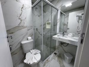 Bathroom sa Pousada Kaliman Luxo
