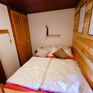 Postel nebo postele na pokoji v ubytování StrandChalet